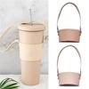 With Strap Water Bottle Handle Shoulder Strap Universal PU Leather Water Bottle Sling 30-40oz Bottles Coffee Mug Accessory for