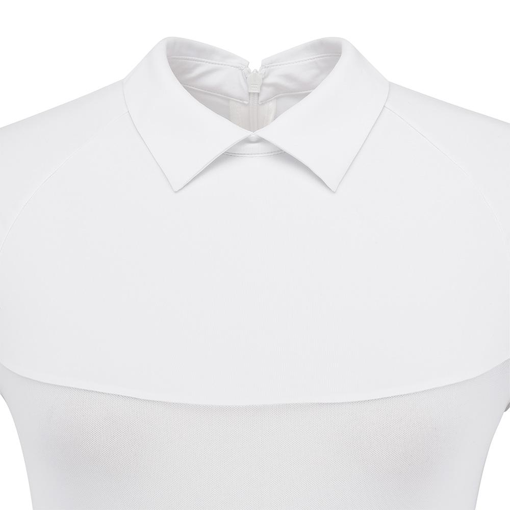 MALBON GOLF Women'S Collared Cooling Inner Base Layer White (Woman)