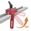 Miter Track Stop Alloy Steel T Slot Stop Accurate Length Limit Device Woodworking Tool, Adjustable Fence Flip Stop