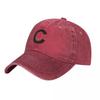 C Denim Baseballkappe Mode Logo Paar Lässig Trucker-Hut Sommer Klassisch Fitnessstudio Lässig Baseballkappen