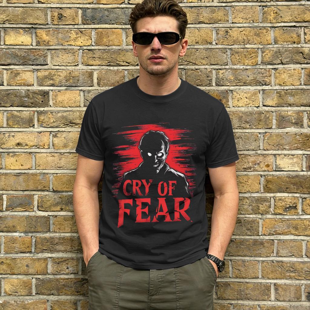 Men Tshirt Cry Of Fear Vintage 100 Cotton Tee Shirt Short Sleeve T Shirt Crew Neck Tops Plus Size
