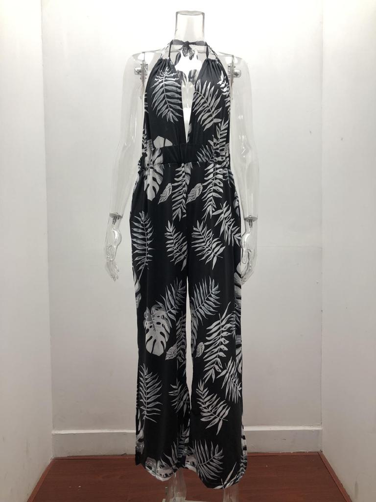 Europäischer & Amerikanischer Damen-Träger-Jumpsuit mit weitem Bein - Lässige Frühjahrs-/Sommerkleidung 2026