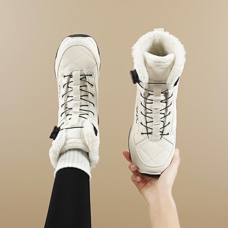 TUINANLE Large Size Women's Snow Boots Comfortable Warm Non-Slip Cotton Shoes for Cold Weather Men Winter Boots