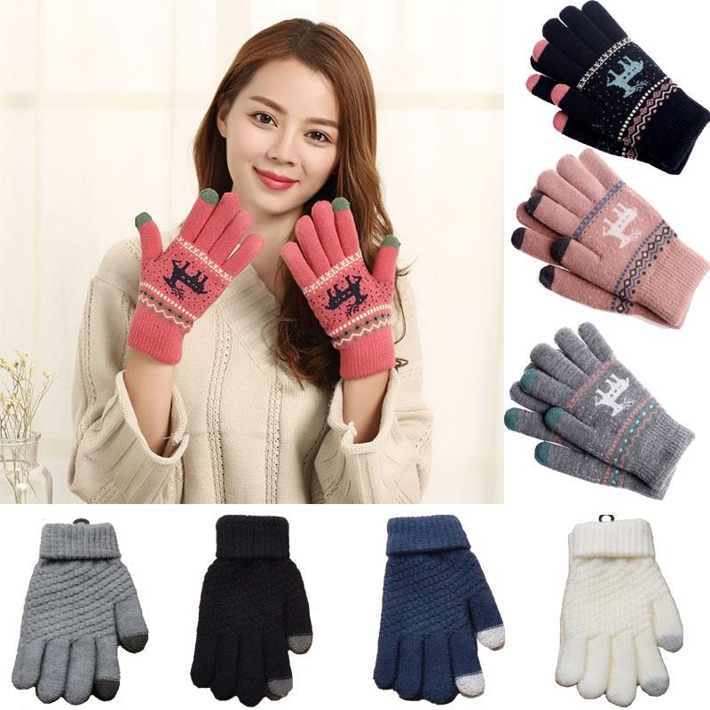 Screen Ladies Touch Gloves High Quality Thermal Warm Winter Tablet Knitted Wool
