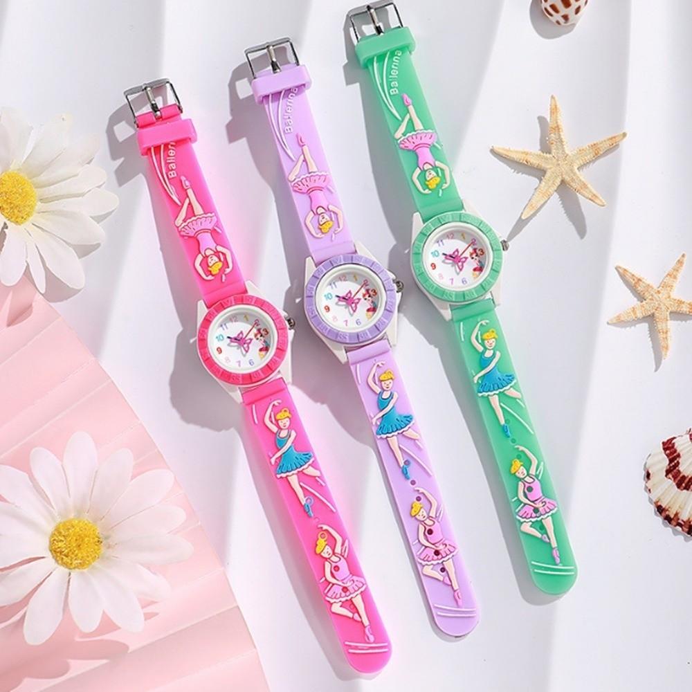 Ballet Girl Design Children's Watch Adjustable Girl's Wristwatch New Quartz Watch  Girls