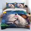 3D Print Spirit Riding Free Horses Bedding Set Boys Girls Twin Queen King Size Duvet Cover Pillowcase Bed Boys Adult Bedroom