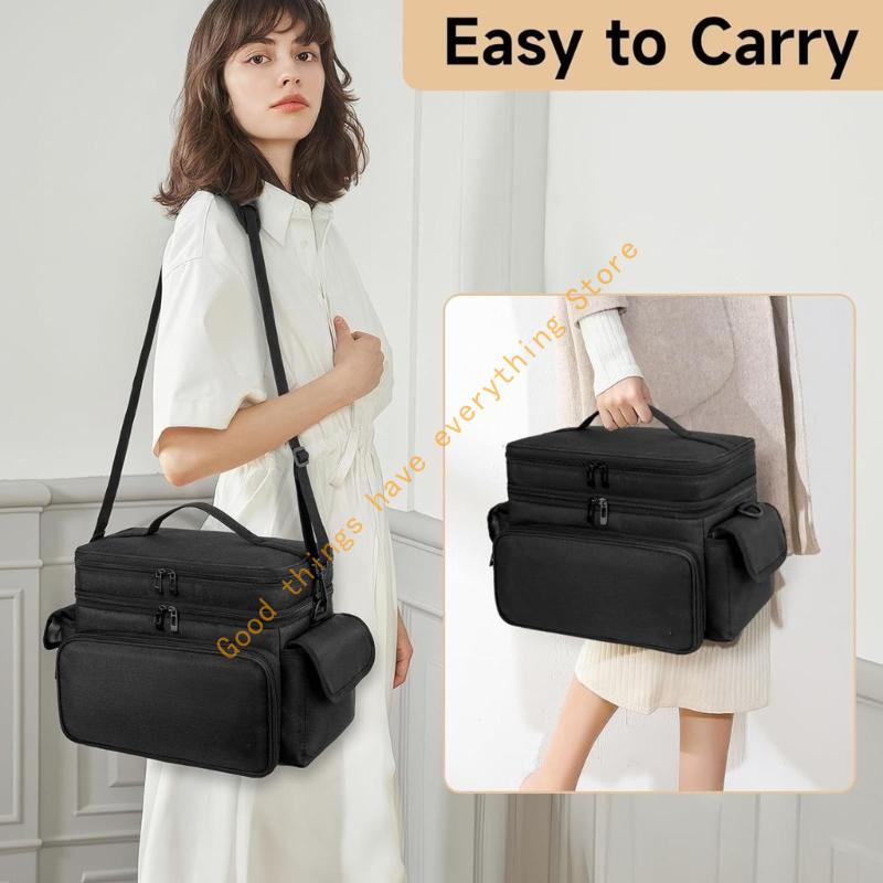 55KF Sewing Basket Professionals Spacious Compartments Removable Partitions Thick Padding Protective Sewing Kits Container