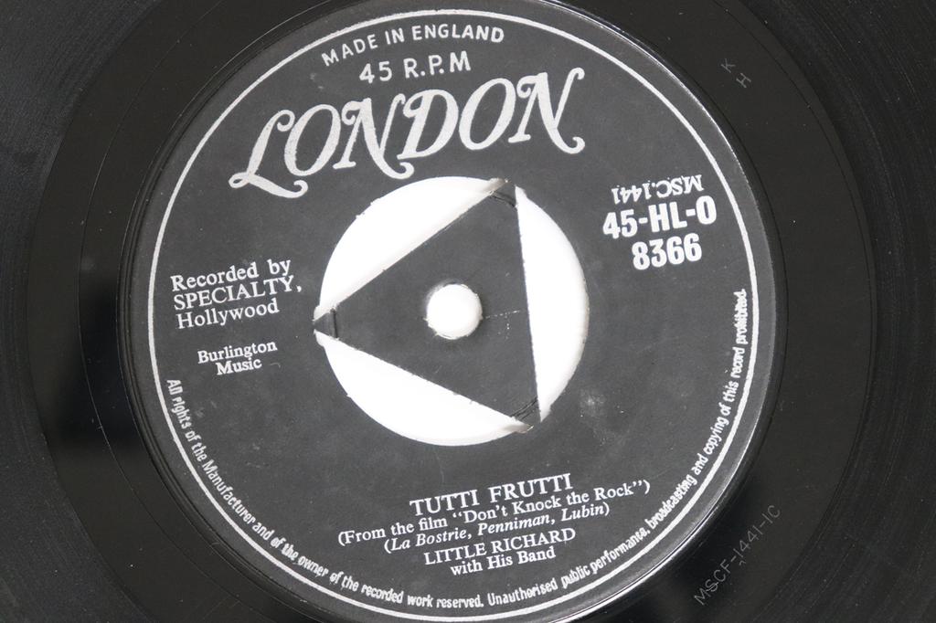 7inch Record LITTLE RICHARD - Long Tall Sally / Tutti Frutti 45HLO8366 London Records UK Rock Used