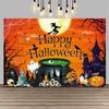 Other Brand Halloween Background Cloth Banner Witch Castle Halloween Party Decoration Background Cloth For Photography