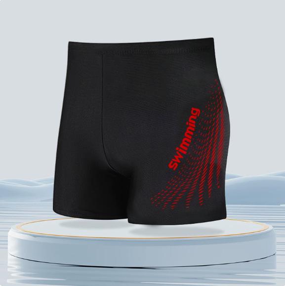 2026 Men's Quick-Dry Square Leg Swim Trunks - High-End, Anti-Embarrassment Professional Swimwear.