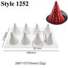 Shenhong Christmas Silicone Mold: 6-Cavity Tree & Santa Decorations for Mousse Cake and Chocolate Baking