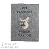 French Bulldog, Frenchie - Dog passport case, document case, gift for the traveller from the Art-Dog brand