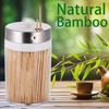 Toothpick Holder, 2000 Count Bamboo Toothpicks with 4 Reusable Toothpick Dispenser, Sturdy Smooth Health Toothpicks for Party, Bar, Olive, Barbecue,