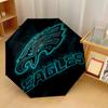 Philadelphia Eagles Print Auto 8?Ribs Folding Umbrella Wind Resistant Lightweight Automatic Umbrella For Daily Travel