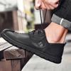 38-48 Large Size Leather Shoes Men's Microfiber Leather Soft Bottom Winter Men's Shoes Business Casual Leather Shoes