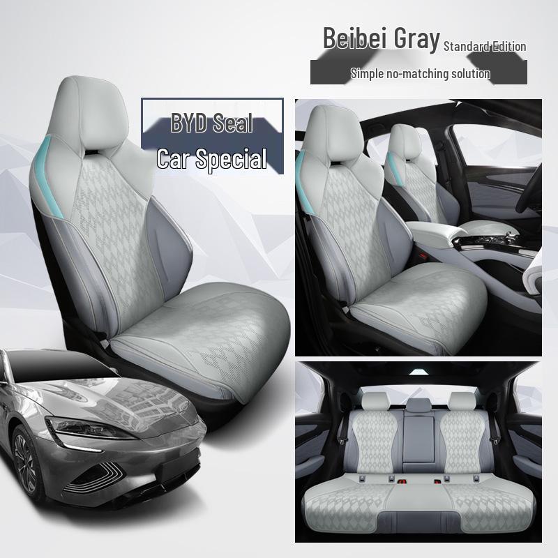 BYD Seal Seat Cover: Perforated, Breathable, Luxurious, Half-Pack Cushion for All Seasons.