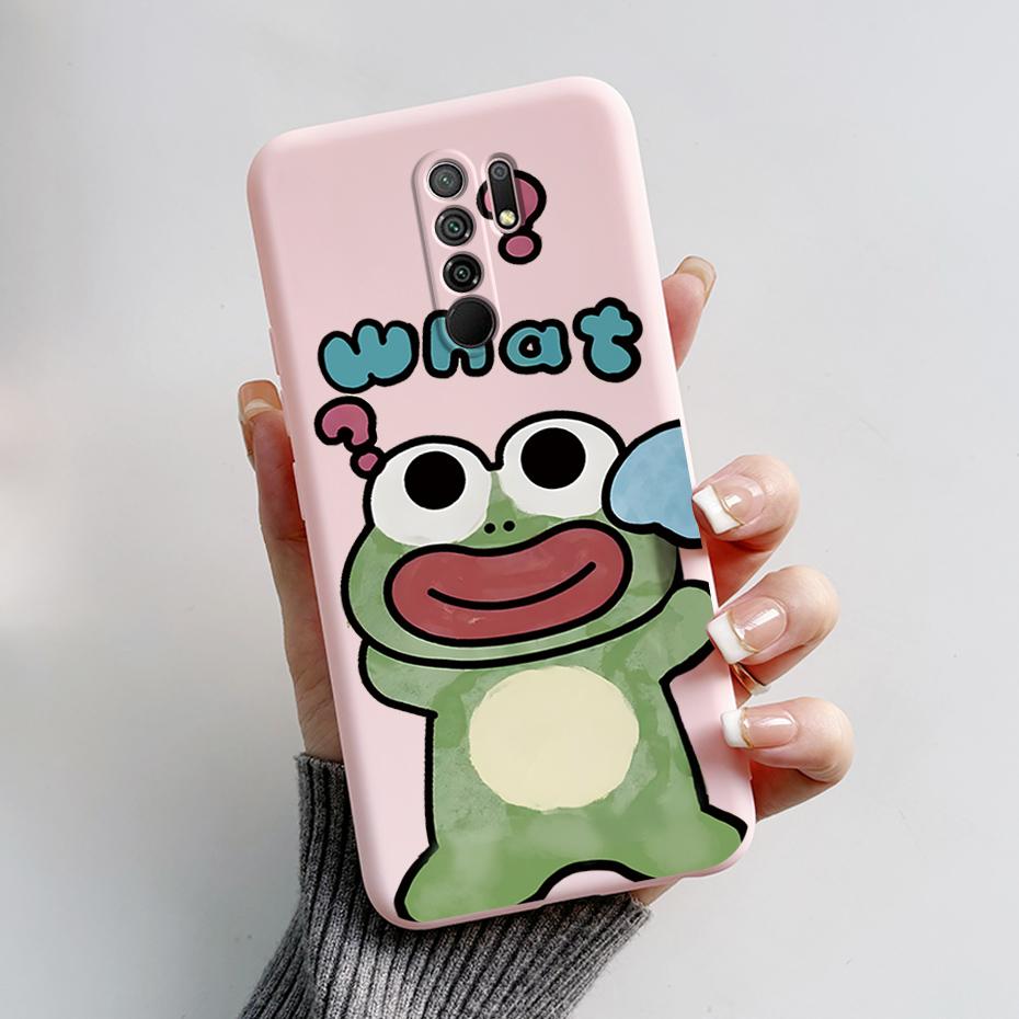 For Xiaomi Redmi 9 Case Redmi 9 Prime Cover M2004J19G M2004J19C redmi9 Cute Cartoon Bear Silicone TPU Soft Phone Case Back Cover