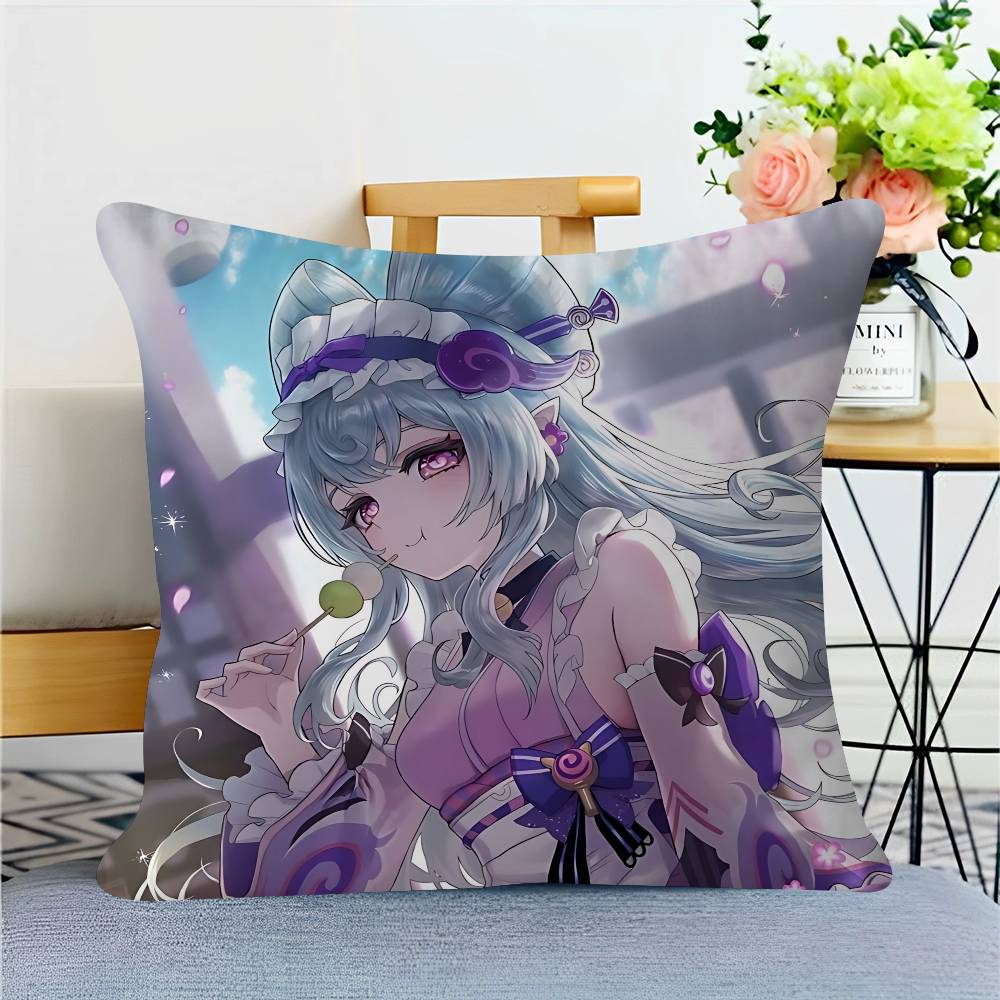 

Genshin Impact Y-Yume-Mizuki Декоративная эстетика комнаты Наволочка Домашний декор Спальня Диван Кровать Чехол для подушки 45x45 12x12Inch