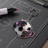 Schlüsselanhänger Anhänger, Fußball Torwart Handschuhe Ball Design Schlüsselanhänger, Schlüsselhalter Realistisches Sport Zubehör für Fans Rucksack
