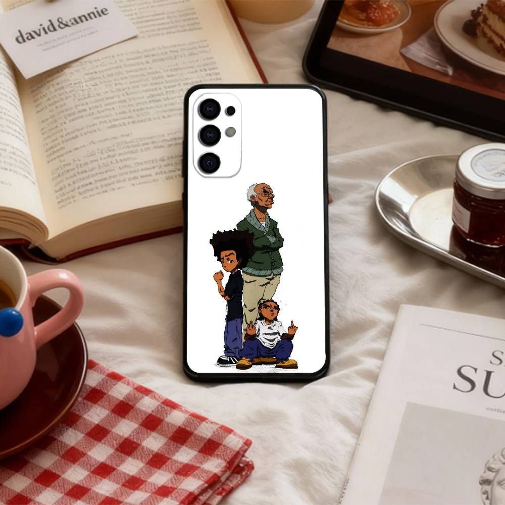 Cartoon Boys The B-Boondocks-es   Phone Case For Samsung S 25,24,23,22,30,21,10,9,Ultra,Plus,Lite,FE,4,5 G Soft Black Case