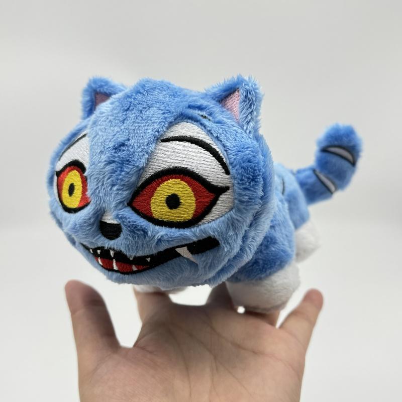New Demon Tiger Plush Toy Hunters Kpop Soft Toy Blue Tiger Plushie Doll K Pop Stuffed Plushie Toy Christmas Birthday Gift