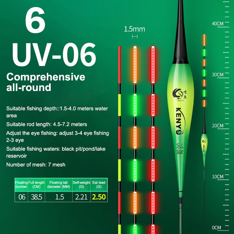 Smart Led Fishing Float Highly Sensitive Remind Buoy Gravity Sensor Glowing Electric Night Fishing Strobe Long Tail