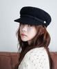 ALLINCOMPLETE Wool Knotted Rope Marine Cap (Black)