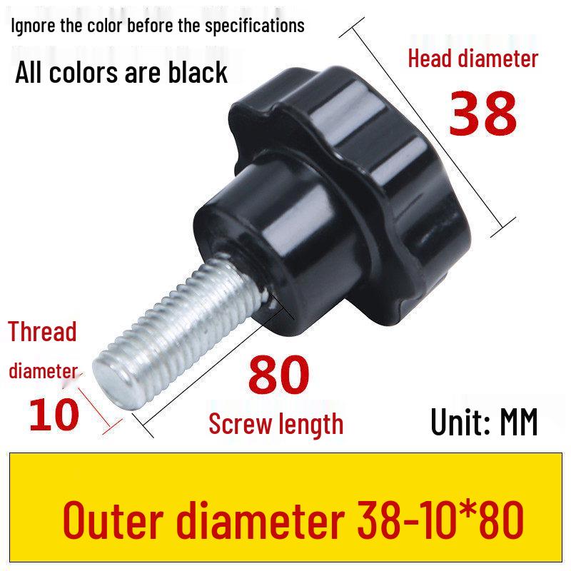 Star-Shaped Bakelite Hand-Tightening Screw Handle (M4-M10)