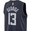 Nike Paul George No. 13 Clippers 2023-24 City Edition Jersey Men Tops Black Grey DX8505-419