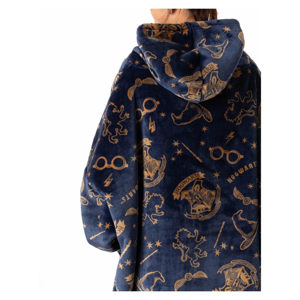 Harry Potter Womens/Ladies Embroidered Logo Blanket Hoodie