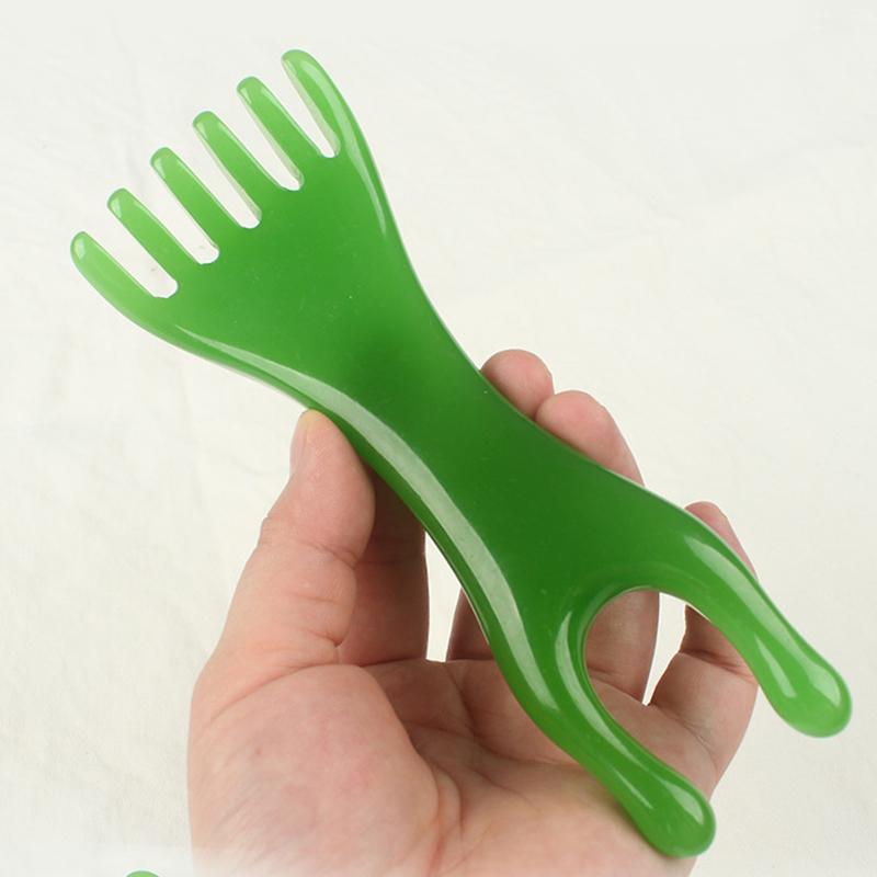 Resin Massage Comb, Manual Head & Face Massager For Scalp Nose Ears Eyes, Lightweight Portable For Home Office Travel