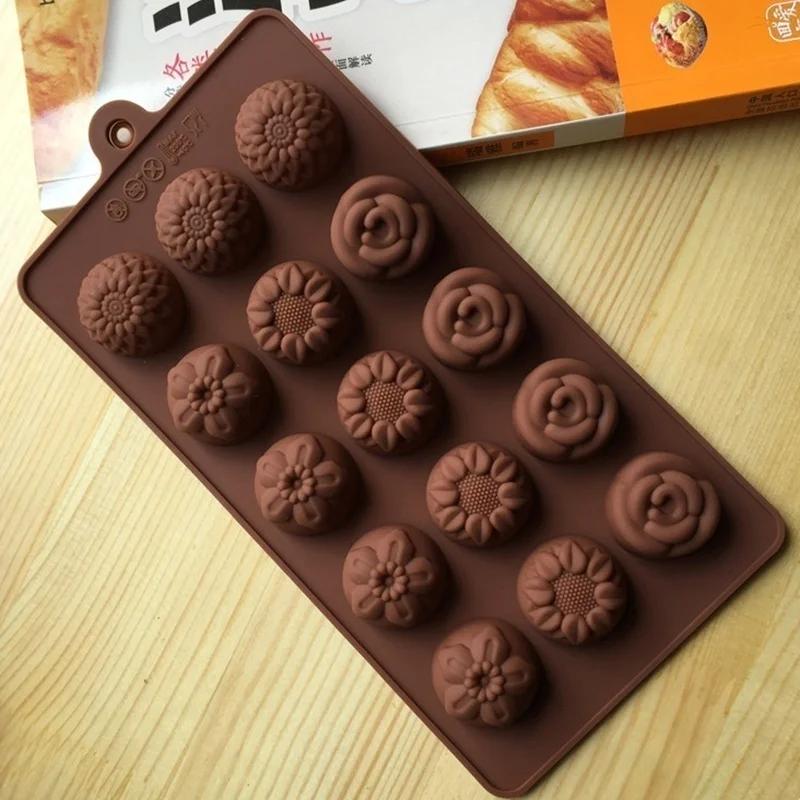 Silikon Kuchen Dekorationsform Blumen Küchenzubehör Backformen Süßigkeiten Schokolade Styling Fondant Kuchenwerkzeuge