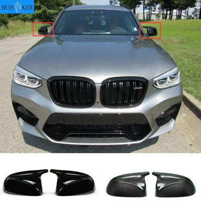 Cobertura de Espelho em Fibra de Carbono Estilo M para BMW X3 G01 X4 G02 X5 G05 Capas de Cobertura Retrovisores Laterais 2018 +