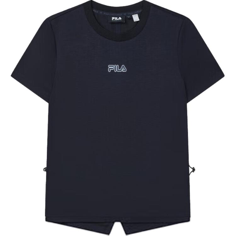 

Fila Изумрудная Мягкая Минималистичная Удобная Футболка с Разрезами и Короткими Рукавами Женские Топы Legendary-Blue F11W434103F-NV S