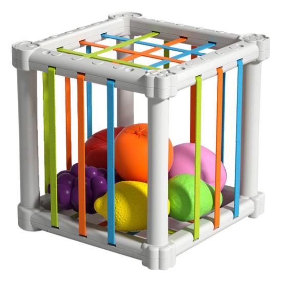 1 Set Rainbow Enhance Fruit Cognitive Toy Set Recognition Color Shape Perfect Sensory Perception for Toddlers