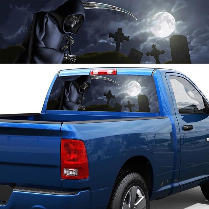 Graphics Moonlight Grim Reaper Vinyl Car Truck Rear Window Decal Sticker Decor Graphics Moonlight Grim Reaper Vinyl Car Truck Rear Window Decal Sticker Decor