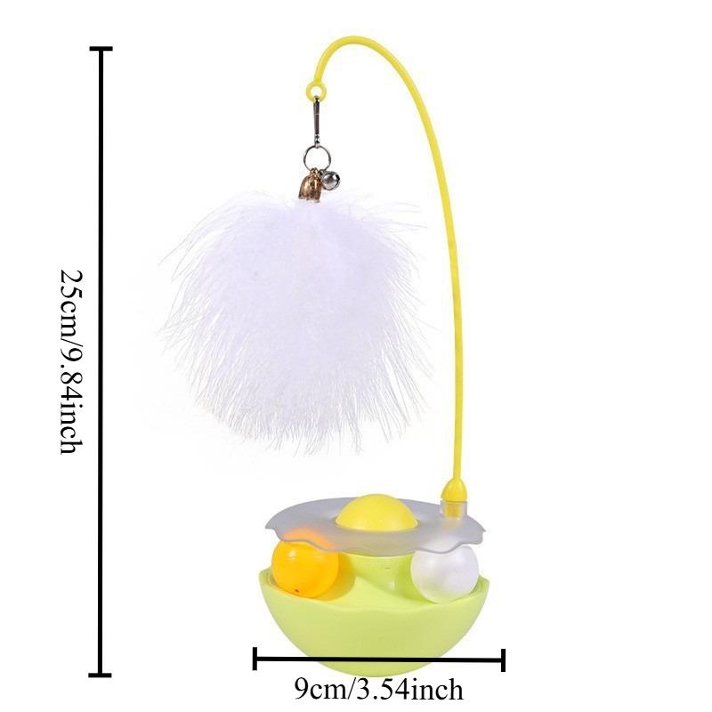 1pc Cat Toys Pet Tumbler Teases Cat Feathers To Relieve Boredom Removable Self-hi Pet Products Safety Is Not Easy To Damage