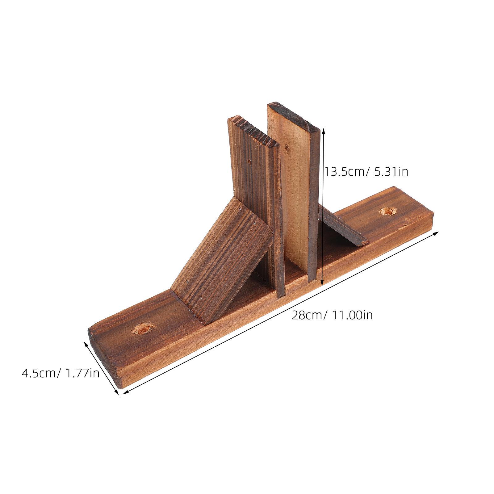 

1pcs Wooden Support Base Feet Sturdy Garden Fence Bracket Outdoor Yard Courtyard Patio White Fence Support Feet Wood Fencing коричневый