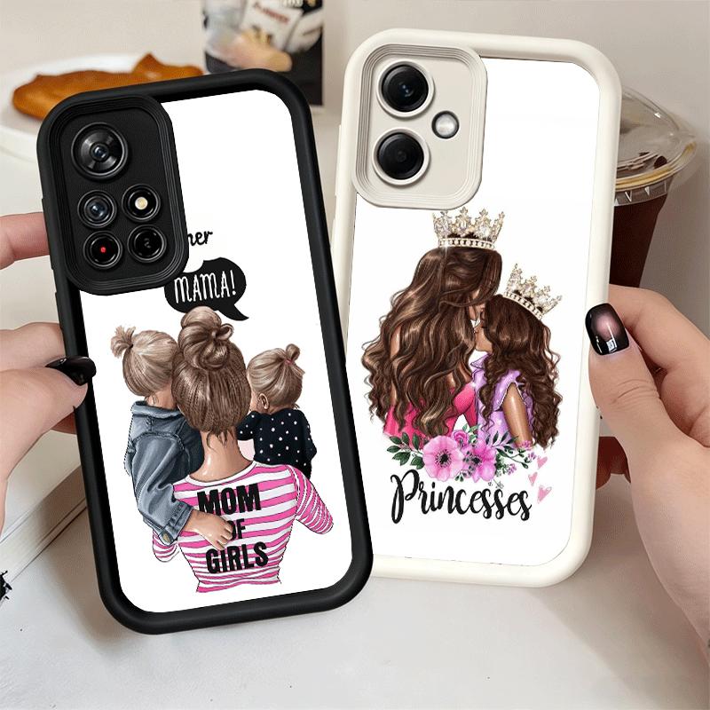 Phone Case for Xiaomi Redmi Note 15 14 13 Pro Plus Baby Mom Girls Shell 12S 11 11S 11T 5G 14S Soft Silicone Funda