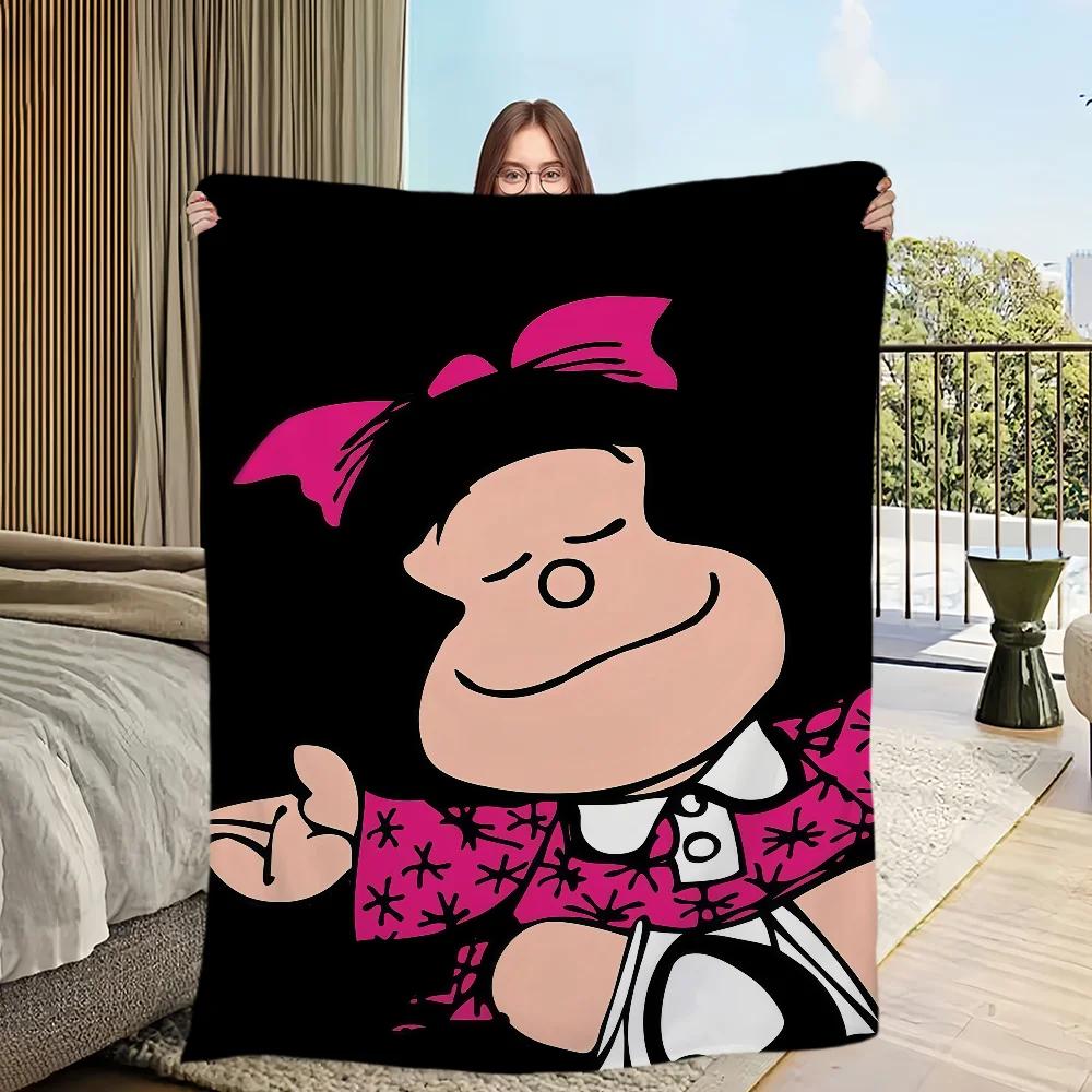 Warm Cozy Flannel Throw Blanket Soft Plush Cartoon Design for Living Room Sofa Bedroom Office Travel  Perfect Gift