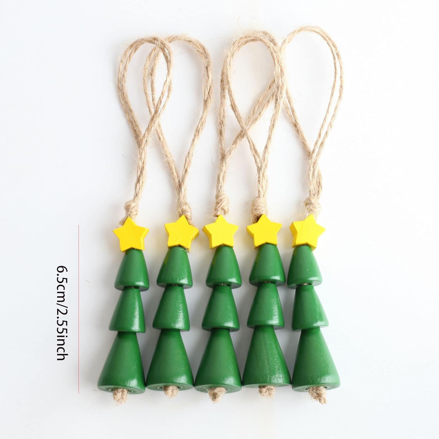 

Decoendiy Набор деревянных бусин для рождественской елки, 80 шт., Цветные конусные деревянные бусины, Плоские бусины в форме звезд, Свободные разделительные бусины для взрослых, DIY браслеты