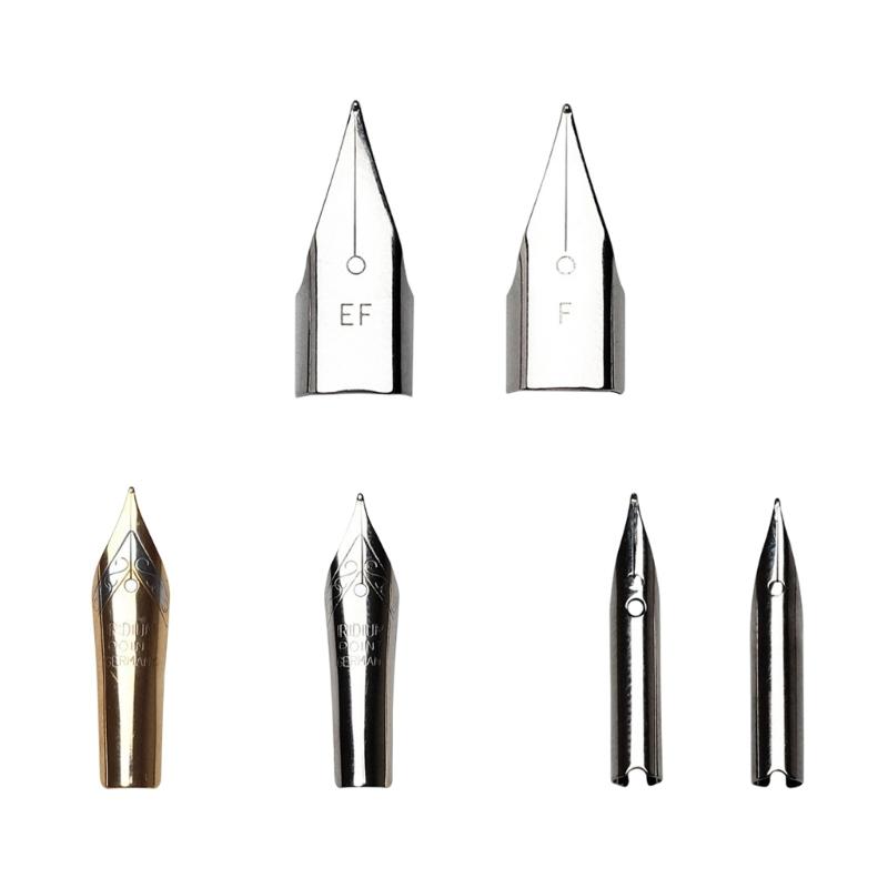 10Pcs Fountain Pen Nib Replacement Metal Fountain Pen Tip For Gothic Base English Handwriting Practice and Sketching