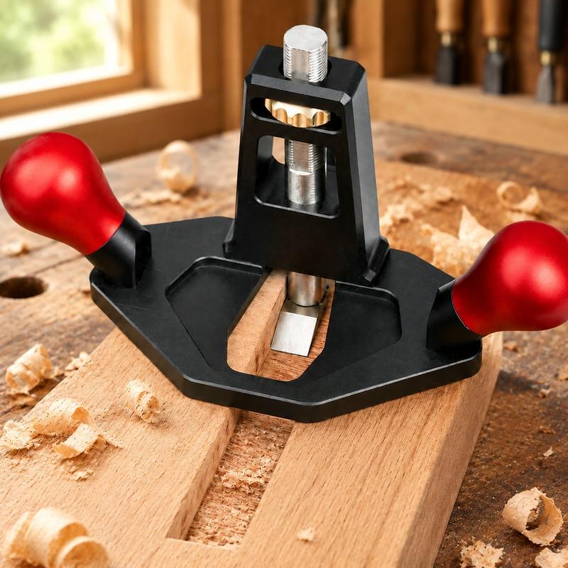 Portable Woodworking Plane with Flat Sole for Accurate Wood Smoothing and Shaping Tasks