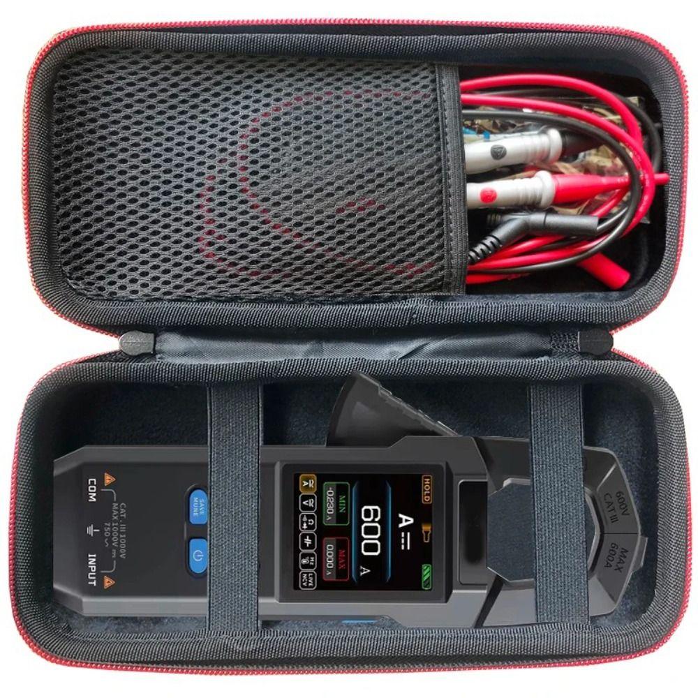Hard Shell Clamp Meter Case Foam Lining Digital Multimeter Bag for FNIRSI DMC-100 Tool Protection