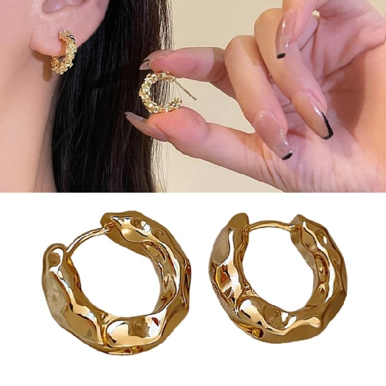 Elegant and Comfortable Hoop Earrings Stylish Gold/Silver Finish Hoop Earrings Designed For Modern Fashion Enthusiasts