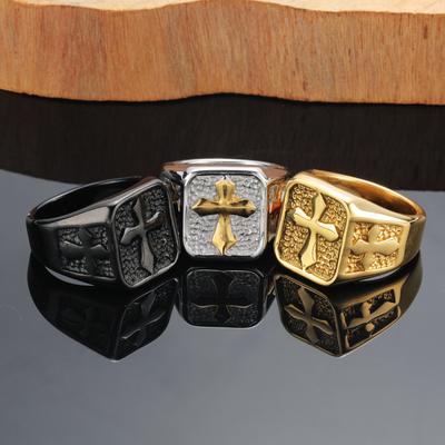 Bague de coulée 2026, Design texturé de pierre tendance, Bague croisée à la mode Bijoux pour hommes