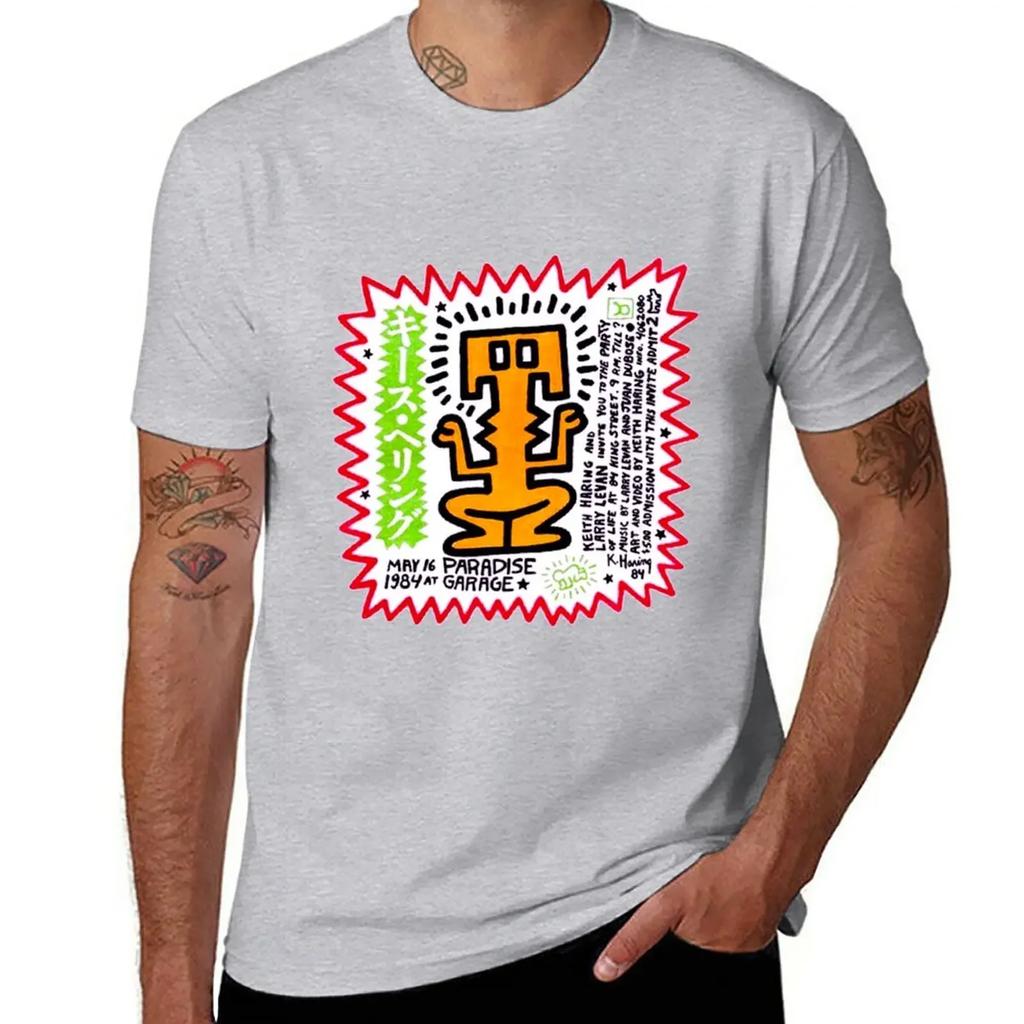 PARADISE GARAGE LARRY LEVAN PARTY OF LIFE FLIER T-Shirt vintage clothes boys whites mens graphic t-shirts anime
