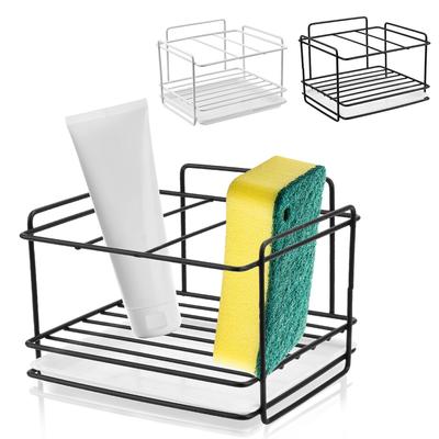 Soap Drain Storage Rack Dishcloth Brush Holder Sponge Rack Iron Shelf Bathroom Organizer Sponge Holder Kitchen Accessories Bathroom Holder