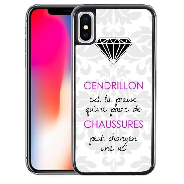 Coque iPhone XR Citation Cendrillon
