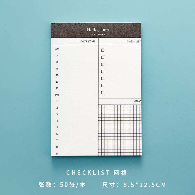 50 Sheets Weekly Planner Notepad, Tear-Off Time Block Planner, To Do List Planner Pad Simple Schedule Planner Planning